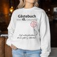 18Th Birthday Party Guest Book Boys Girls Decorative Sweatshirt Frauen Lustige Geschenke