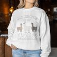 Alpaca And Llamas Mir Reichts Ich Geh Alpacas Stroke Sweatshirt Frauen Lustige Geschenke