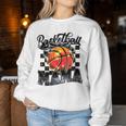 Basketball Mama Coquette Bow Game Day Sports Lover Mom Women Sweatshirt Personalized Gifts