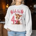 Children's Cute Deer I Am 4 Children's Birthday 4Th Birthday Girl Sweatshirt Frauen Lustige Geschenke