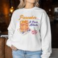 Graphic With Pancakes And Panic Attacks For Girls And Women Sweatshirt Frauen Lustige Geschenke