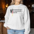 German Federal Commissioner For Uncontrolled Après Ski Holiday Sweatshirt Frauen Lustige Geschenke