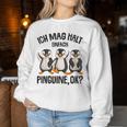 Ich Mag Halt Penguins Children's Girls' Penguin Sweatshirt Frauen Lustige Geschenke