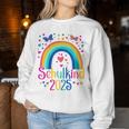 Kinder Schulkind 2025 Regenbogen Mädchen Einschulung 2025 Mädchen Sweatshirt Frauen Lustige Geschenke