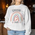 Kinder Schulkind 2025 Schulanfang Mädchen Deko Einschulung 2025 Sweatshirt Frauen Lustige Geschenke