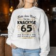 Ladies 65Th Birthday Sayings intage Sweatshirt Frauen Lustige Geschenke