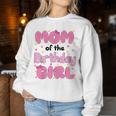 Mom And Dad Of The Birthday Girl Cat Family Party Decor Women Sweatshirt Funny Gifts