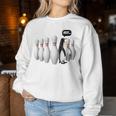 Penguin Pins Bowling Sweatshirt Frauen Lustige Geschenke