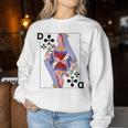 Playing Card Lady Queen Cross Card Costume Fancy Dress Groups Sweatshirt Frauen Lustige Geschenke