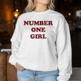 Rosé Number One Girl Sweatshirt Frauen Lustige Geschenke