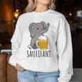 Saufifant Beer Drinker Saufen Party Saying Sweatshirt Frauen Lustige Geschenke