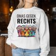 Stellungnahme Gegen Rechts Omas Gegen Rechts Sweatshirt Frauen Lustige Geschenke