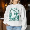 Vintage Love Plant Gardening Lady Because Murder Falsch Ist Sweatshirt Frauen Lustige Geschenke