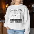 Women's 60Th Birthday Ich Bin 59 Cat 60 Years Woman S Sweatshirt Frauen Lustige Geschenke