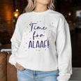 Women's Time For Alaaf Confetti In Heart Fancy Dress Carnival Outfit Sweatshirt Frauen Lustige Geschenke