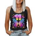 11Th Birthday Girl 11 Years Butterfly Number 11 Tank Top Frauen