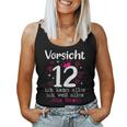 12 Geburtstag Mädchen -Orsicht 12 Jahre Nager Tank Top Frauen