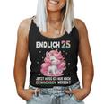 25 Geburtstag Frau Party Outfit Frauen Lustiges Einhorn Tank Top Frauen