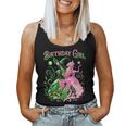7Th Birthday Witch Pink And Green 7 Year Old Birthday Girls Women Tank Top