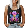 9Th Birthday Girl 9 Years Butterfly Number 9 Tank Top Frauen