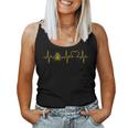 Bee Heartbeat Beekeepers Heart Ecg Beekeeping Honey Bee Tank Top Frauen