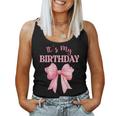 Birthday Girl Coquette Birthday Girl Pink Coquette Bow Women Tank Top