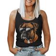 Boxer Dog Sunglasses Dog Mom Dad Women Tank Top