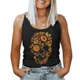 Calavera Khokhloma Camiseta sin mangas para mujer