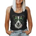 Christmas Tree Sunglasses Border Collie Christmas Women Tank Top Frauen