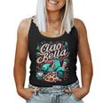 Ciao Bellaespa Roma Pizza Coffee Italia Language Tank Top Frauen