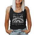 Cute Baby Raccoon Women’s Tank Top - Playful Wildlife Quote