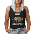 Dad Fathers Sayings Snoring Sloth Sleep Tank Top Frauen