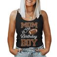Dad Mom Of The Birthday Boy Family Party Football Matching Women Tank Top