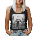 Dog Mom Dad Alien Selfie Weimaraner Ufo Women Tank Top