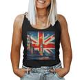 Drapeau Union Jackintage Royaume-Uni Grande-Bretagne Angleterre Débardeur pour femme