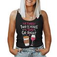 Embrace Your Love For Wine And Coffee Women Tank Top