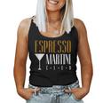 Espresso Martini Club Coffee Cocktail Cafe Coffee Bar Team Tank Top Frauen