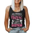 My Favorite Nurse Calls Me Sister Mother's Day Rn Nursing Women Tank Top