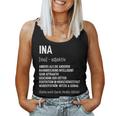 First Name Woman Saying Birthday Name Ina Tank Top Frauen