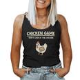 Chicken Game Ltd Divertido Diseño De Pollo Con Texto En Inglés Don't Look Niños Negro Manga De Doble Puntada Camiseta sin mangas para mujer