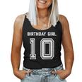 Girls 10Th Birthday Girls Ten Year Blue Tank Top Frauen