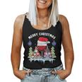 Glass Red Wine Gnome Christmas Tank Top Frauen