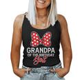 Grandpa Of The Birthday Girl Cute Pink Bow Family Matching Women Tank Top