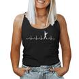 Heartbeat Baritone Ekg For Marching Band Mom Dad Women Tank Top