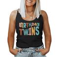 It's Our Birthday Twins Matching Girl's Women's Groovy Retro Women Tank Top