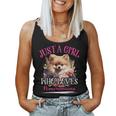 Just A Girl Who Loves Pomeranians Dog For Girls Women Tank Top