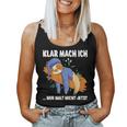 Klar Mach Ich Nur Nicht Jetzt Pyjamas Sloth Morgenmuffel Tank Top Frauen