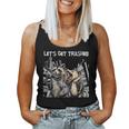 Let's Get Trashed Raccoon & Opossum Women Tank Top - Fun Night Out