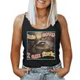 Life Is Soup Ironic Raccoon Women’s Tank | Fun Meme Wear
