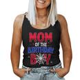 Mom Of The Birthday Boy Matching Spider Web Family Women Tank Top